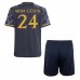 Real Madrid Arda Guler #24 Dětské Oblečení Venkovní Dres 2023-24 Krátkým Rukávem (+ trenýrky)